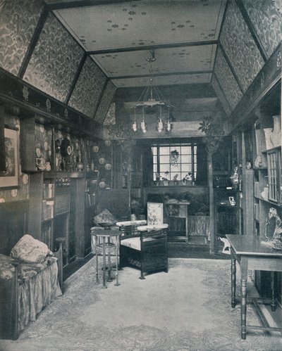 Reading-Room Designed by H. Novack and Executed by J. W. Muller by Unbekannt