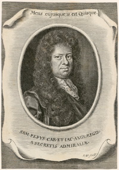 Samuel Pepys, English Clerk of the Acts to the Navy Board, and diarist, 1666 by Unbekannt