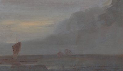 Seapiece with Boats: Evening, ca. 1815 by Unbekannt