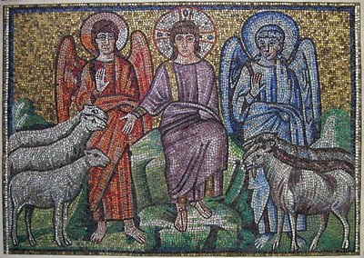 Separation of Sheep and Goats, Byzantine, early 20th century original dated early 6th century by Unbekannt