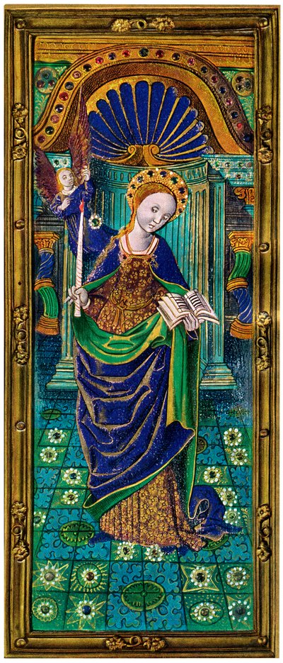 Shutter of a Triptych, Champlevé Enamel on Copper by Unbekannt
