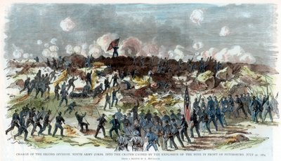 Siege of Petersburg, Virginia, American Civil War, 30 July 1864 by Unbekannt