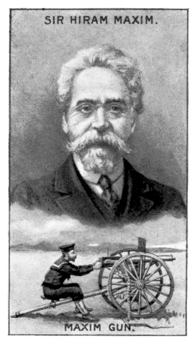Sir Hiram Stevens Maxim, inventor of the Maxim Gun by Unbekannt