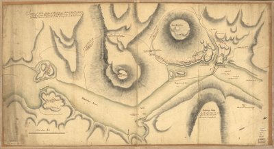 Sketch of Forts Clinton & Montgomery, Stormed on October 6, 1777 by Unbekannt