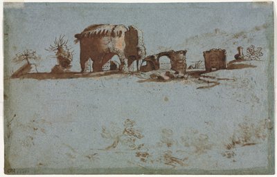 Small Group of Roman Ruins by Unbekannt