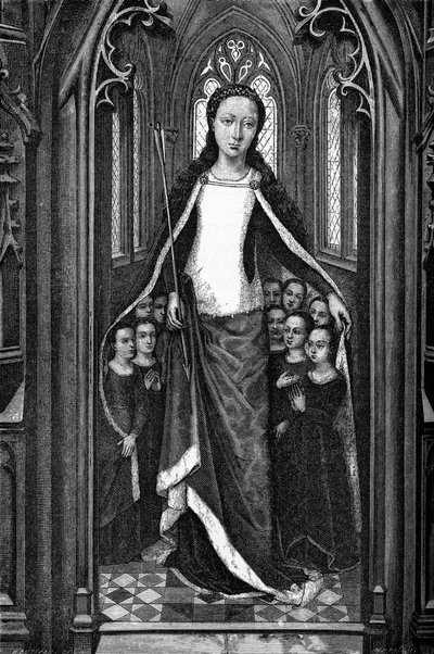 St Ursula and the Holy Virgins, from the Reliquary of St Ursula by Unbekannt