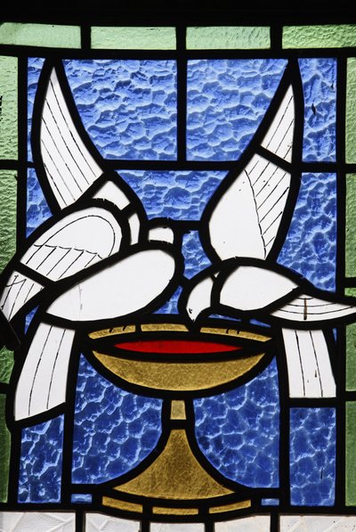 Stained Glass in Beit Jala Catholic Seminary Church, Beit Jala, Occupied Palestinian Territory by Unbekannt