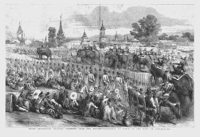 State Procession Bearing Presents from the Governor-General of India to the King of Ava, 1856 by Unbekannt