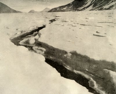 Stream of Running Water in the Middle of the Ferrar Glacier in Midsummer by Unbekannt