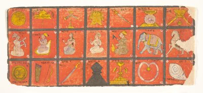 Symbols of the Chakravartin... a Digambara Manuscript, Possibly the Shalibhadra by Unbekannt