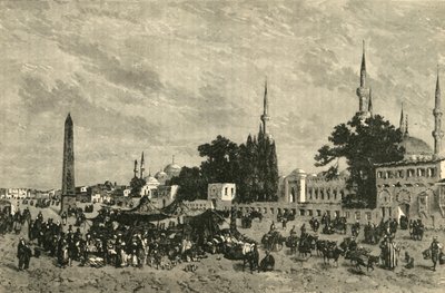 The At-Meidan - Ancient Hippodrome - With Column of Theodosius, Constantinople by Unbekannt
