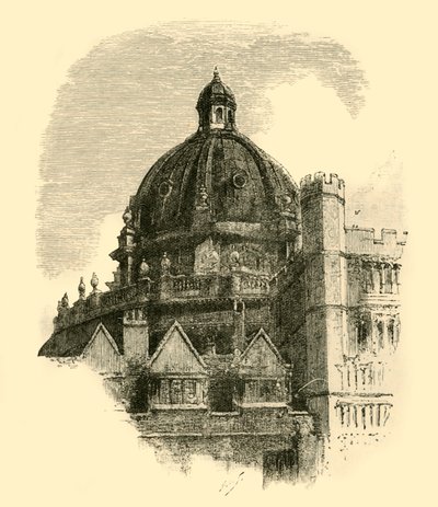 The Radcliffe Library, from the Quadrangle of Brasenose by Unbekannt