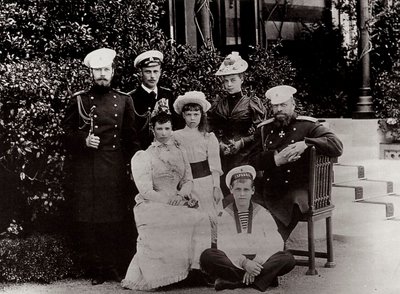 The Russian Imperial Family by Unbekannt