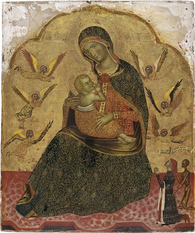 The Virgin of Humility with Angels and a Donor by Unbekannt