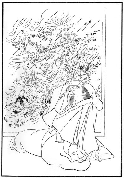 The death of Kose no Hirotaka by Unbekannt