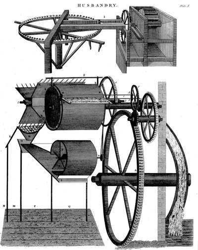 Threshing Machine by Andrew Meikle, Scottish Inventor and Millwright by Unbekannt
