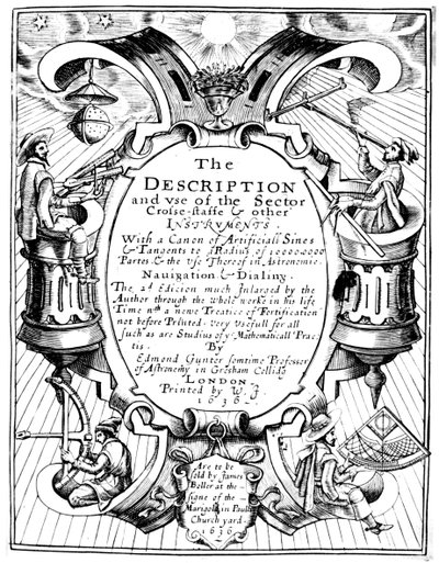 Title Page of The Description and Use of the Sector by Edmund Gunter by Unbekannt