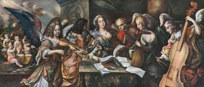 Trumpets, kettle-drum, violin, shawm, lute and viola da gamba by Unbekannt