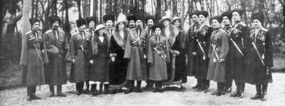 Tsar Nicholas II of Russia and His Family Before Abdication, 1917 by Unbekannt