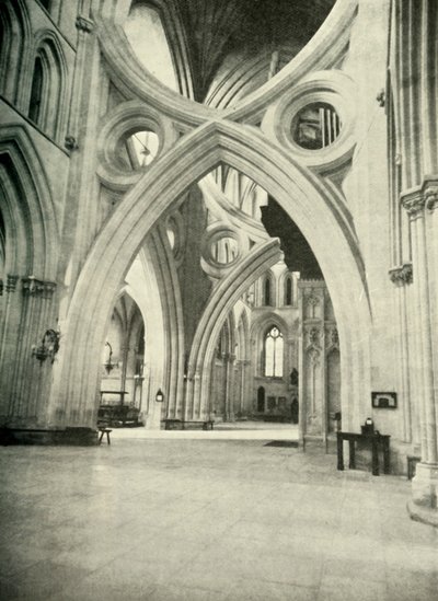 Unusual Arches in Wells Cathedral by Unbekannt