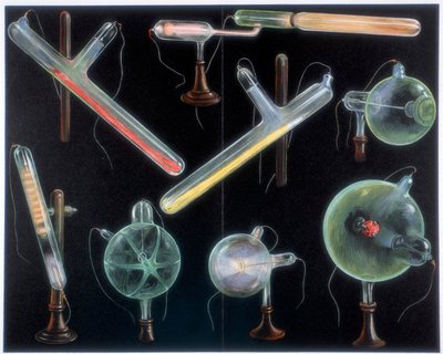 Various Substances Fluorescing in Vacuum Tubes of Different Shapes by Unbekannt