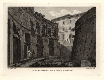 View of the Baths of Paolo Emilio at Trajan