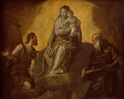 Virgin and Child with Saints John the Baptist and Anthony Abbot by Unbekannt