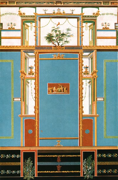 Wall Decoration, Pompeii, Italy, 1928 by Unbekannt