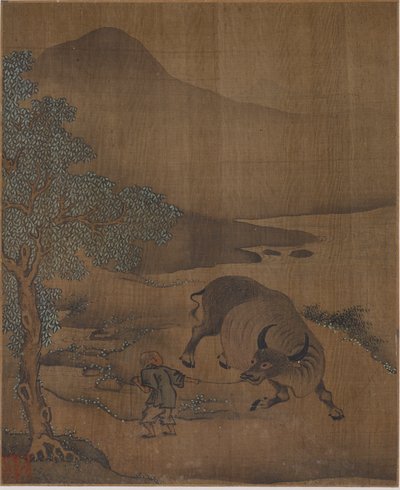 Water Buffalo and Herdboy, Possibly Ming Dynasty, 1368-1644 by Unbekannt