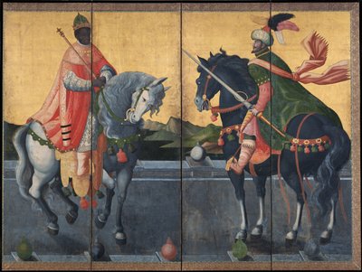 Western Kings on Horseback by Unbekannt