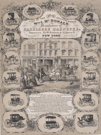 Wm. L. McDonald, Manufacturers of Carriage Harness & Co. Repository by Unbekannt