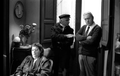 Alberto Sordi, Mario Monicelli and Shelley Winters on the Stage of 