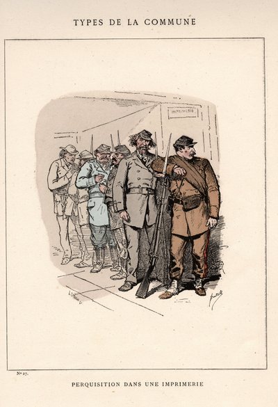 Commune of Paris: Search Suit in a Printing House in 