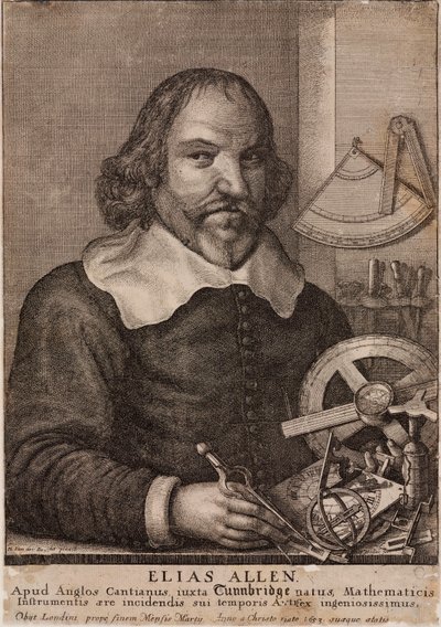 Elias Allen, Mathematician and Instrument Maker, c 1630 by Unbekannt
