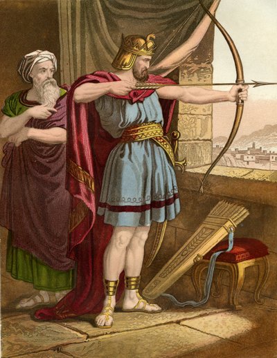 Elisha Commands Joash to Shoot Arrows - Bible by Unbekannter Künstler