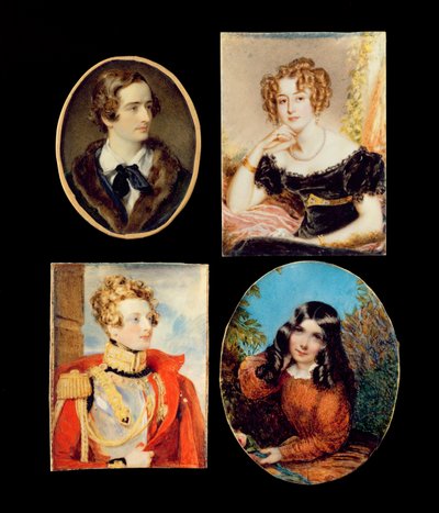 Four Portrait Miniatures by Unbekannt