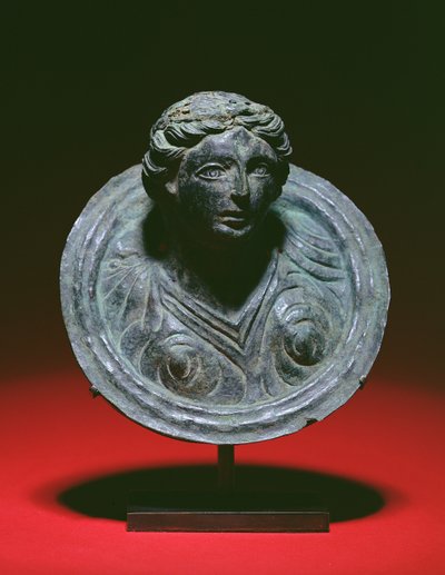 Gallo-Roman repousse applique roundel with the bust of a female, 2nd-3rd century AD by Unbekannt