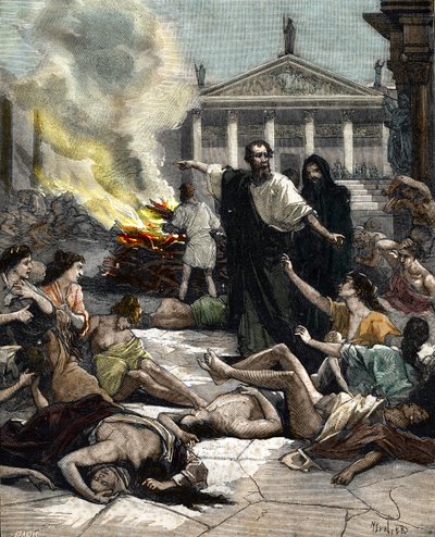 Hippocrates Puts an End to the Plague Epidemic by Burning Aromatic Plants in Athens by Unbekannter Künstler