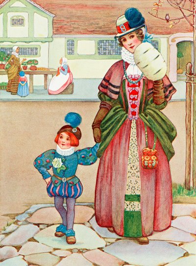 Illustration to the Poem Difference from the Book Childhood by Millicent and Githa Sowerby, Published 1907 by Unbekannter Künstler