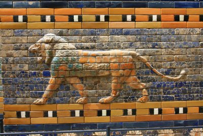Ishtar Gate, Detail, Pergamon Museum, Berlin, Germany by Unbekannter Künstler