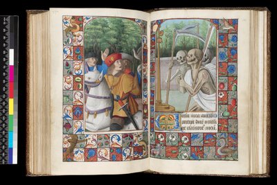 Office of the Dead, Matins, The Three Living and the Three Dead, from a Book of Hours by Unbekannt