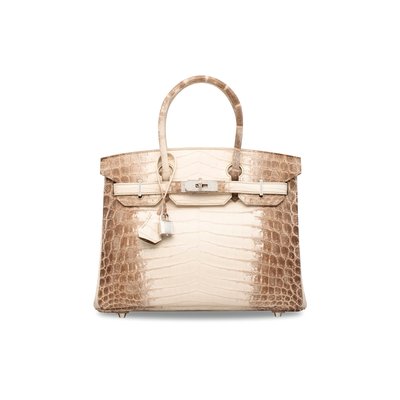 Matte White Himalaya Nilocticus Crocodile Diamond Birkin 30, Hermès, 2014 by Unbekannt