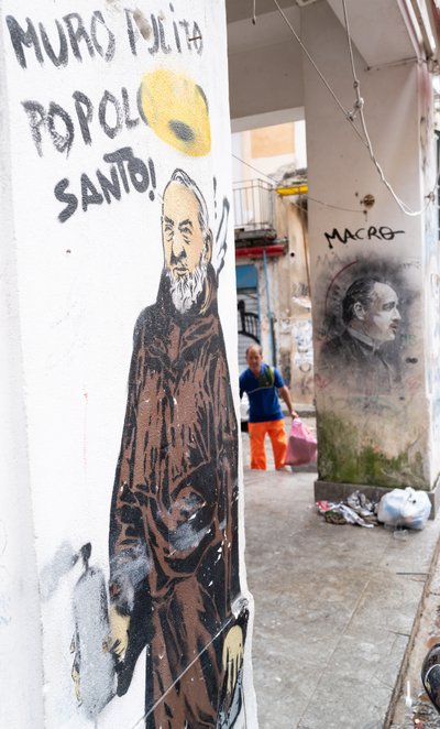 Monk with Paint Spray and Marlon Brando by Benjamin Baud