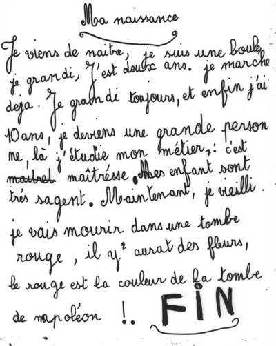 Photo of a Text about Maternity Made in a Nursery School in Paris in 1960 by Kosma Sergejewitsch Petrow Wodkin