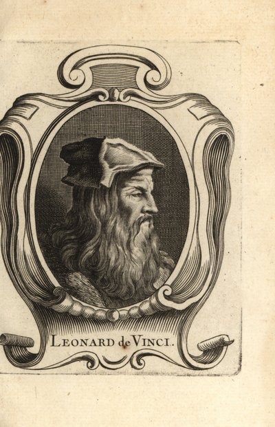 Portrait of Leonardo da Vinci, Italian Renaissance Artist by Unbekannter Künstler