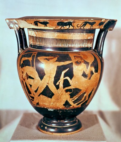Red-Figure Vase Depicting the Battle Between the Centaurs and the Lapiths, Greek by Unbekannt