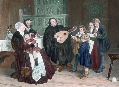 Scene from the life of Protestant reformer Martin Luther by Unbekannter Künstler