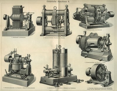 Science and Technology Board Representing German Electric Machines by Unbekannt