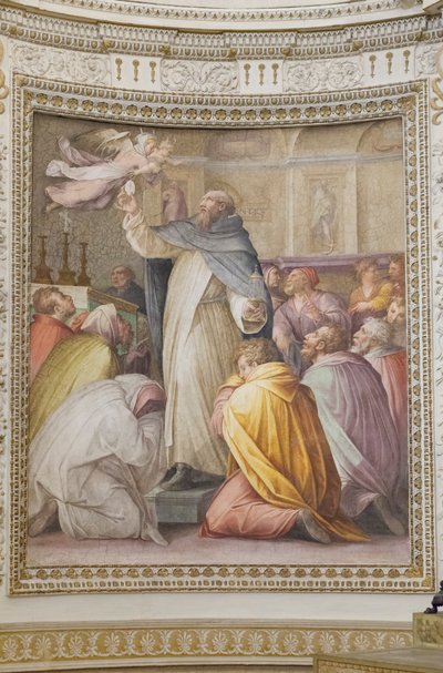 St Peter the Martyr Chases the Devils Away with the Host, Part of the Stories of St Peter the Martyr by Unbekannter Künstler