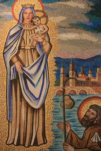 Virgin and child, S. Padros, J. Agullo, Basilica of the Annunciation, Nazareth, Israel by Unbekannt